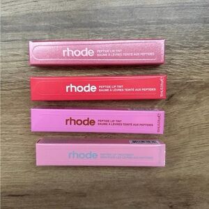 RHODE Red and Pink Lip Balm & Gloss Set